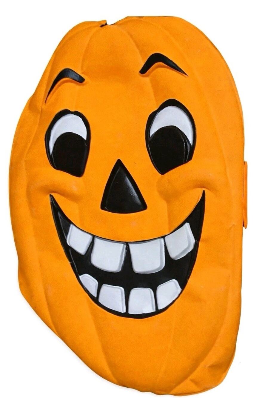 Vtg 1980s Artform Halloween Jack O Lantern Pumpkin Vacuform Plastic Wall Decor